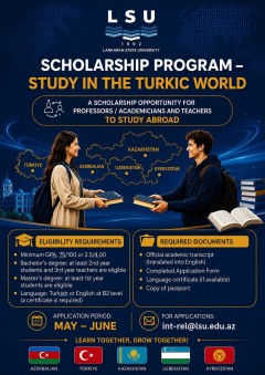 Attention students of Lankaran State University!