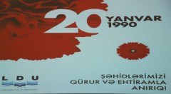 LDU-da “Qanlı yanvar-əbədi xatirə” mövzusunda tədbir keçirilib