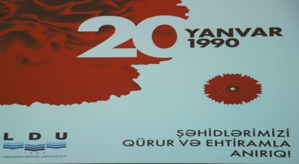 LDU-da “Qanlı yanvar-əbədi xatirə” mövzusunda tədbir keçirilib